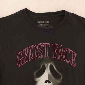 Ghost Face Short Sleeve Crew Neck Graphic T Shirt Mens Size Medium M Black